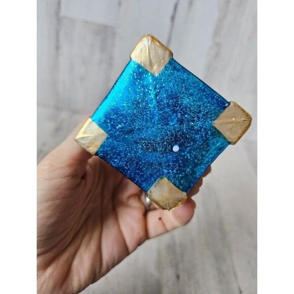 Owc Old world Eiffel Tower AS IS building statue glass ornament Xmas as is tree - Picture 10 of 11